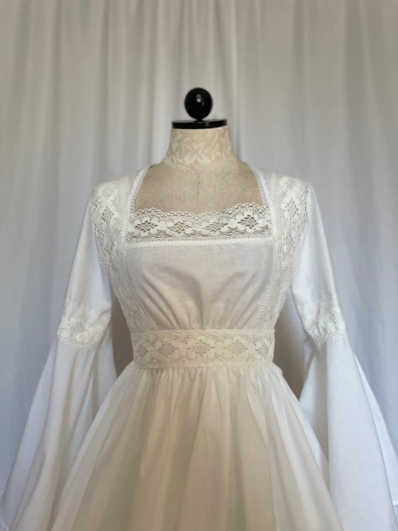 blue slip dress with white lace Something Blue Slip Dress main image 0