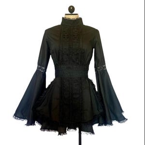 The Lulu Dress with Bell Sleeves- Victorian style babydoll with lace detailing