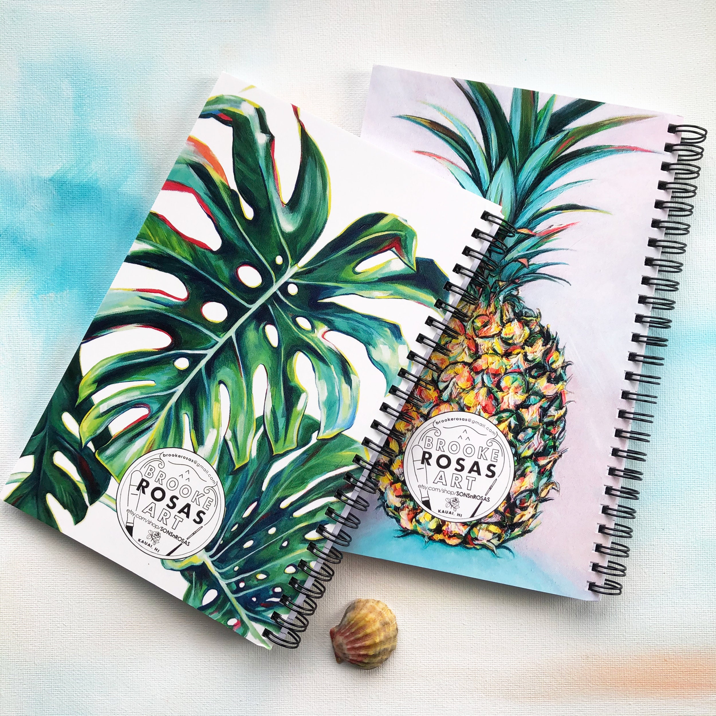 Aloha Kauai Notebook, Tropical Hawaii Art, Lined Spiral Journal - Etsy