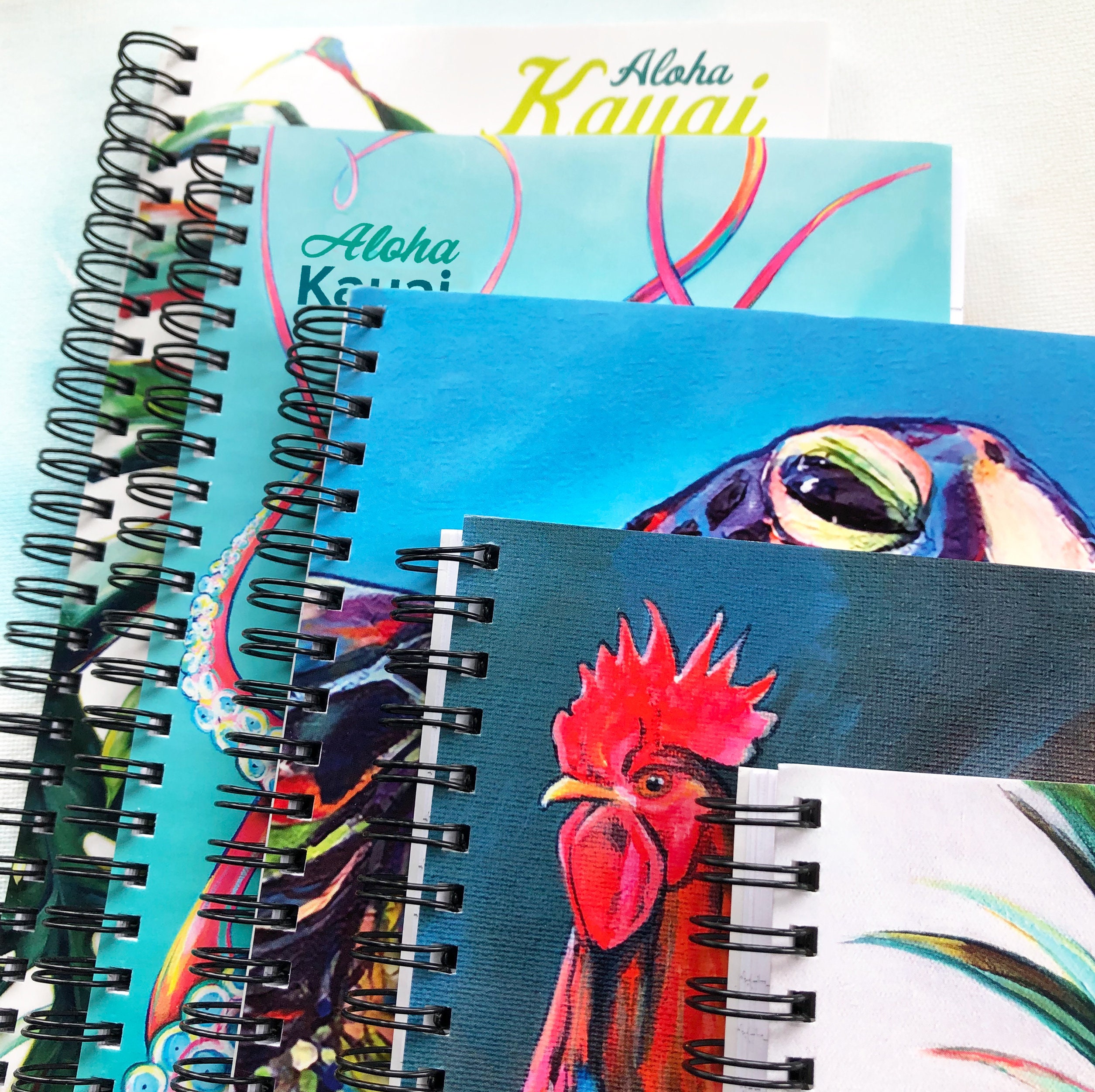 Aloha Kauai Notebook, Tropical Hawaii Art, Lined Spiral Journal - Etsy