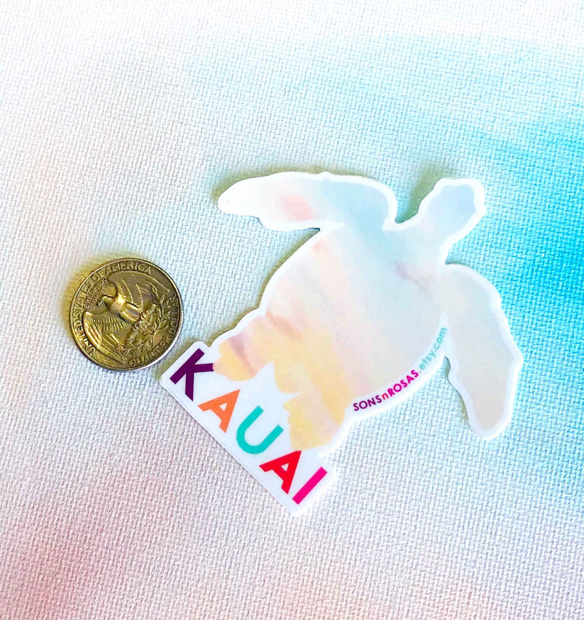 Kauai Sticker Kauai Souvenir Hawaii Sticker Water Bottle Etsy