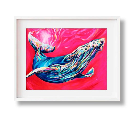 リトグラフ 直筆サイン有り 5/30 額装 くじら 絵画　J リトグラフ 直筆サイン有り 5/30 額装 くじら 絵画 J - メルカリ