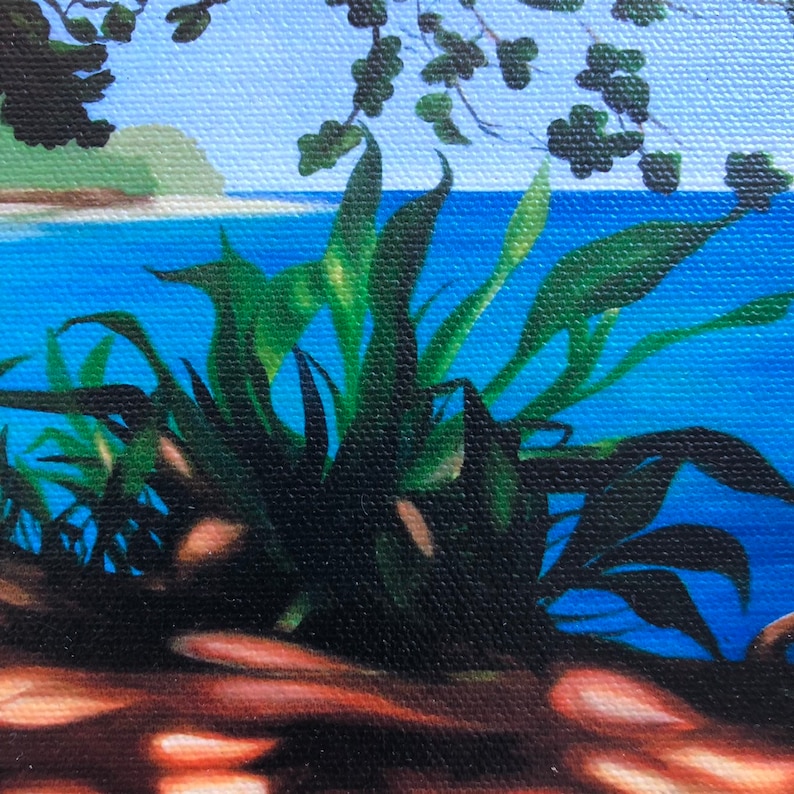 Anini Kauai Print Hanalei Art Northshore Kauai Kamani Tree Etsy