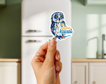 Owl Magnet, Pueo Kauai Souvenir, Hawaii Gift