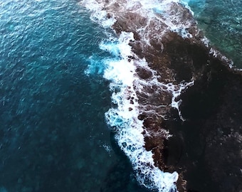 Poipu Hawaii Wave Photography, Kauai Surf Art, Teen Artist