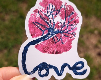 Placenta Love Sticker | Midwife Gift | Doula Gift | Midwife Sticker | Homebirth Sticker | Doula Sticker | Crunchy Mom | | OBGYN | L&D nurse