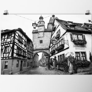 Germany Photography, Europe Street Photo, Rothenburg ob der Tauber, "Markustrum"