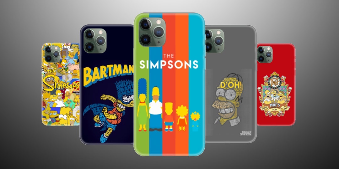 Simpsons Phone Case, Homer Bart Lisa Cover for iPhone 14, 13 Pro, 12 ...