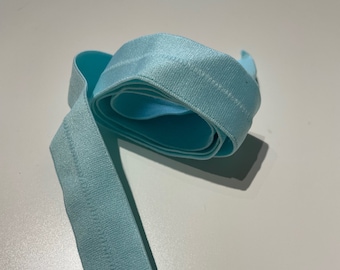 Fold over elastic, Wazoodle brand, 1 inch wide, various colours, for nappy making and headbands, plush finish