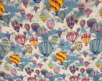 Hot air balloons PUL, waterproof fabric, nappy making fabric, polyurethane laminate knit fabric, 150x115cm plus extras