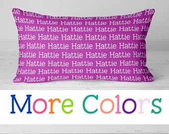 Personalized Pillowcase Sham, Type Font, Personalized Gift