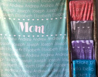 personalized blanket for grandma etsy