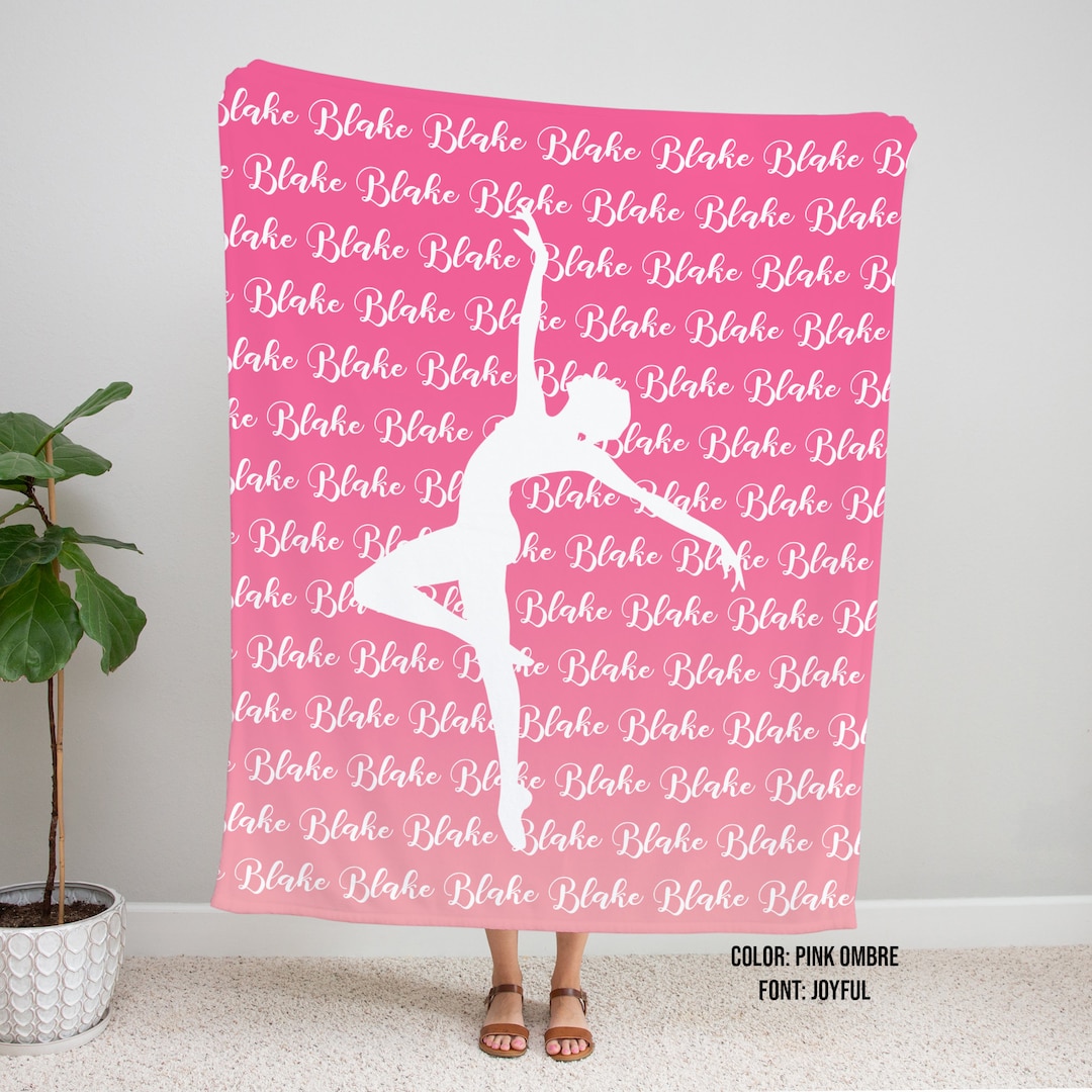 Personalized Dance Blanket Dancer Team Gift Etsy