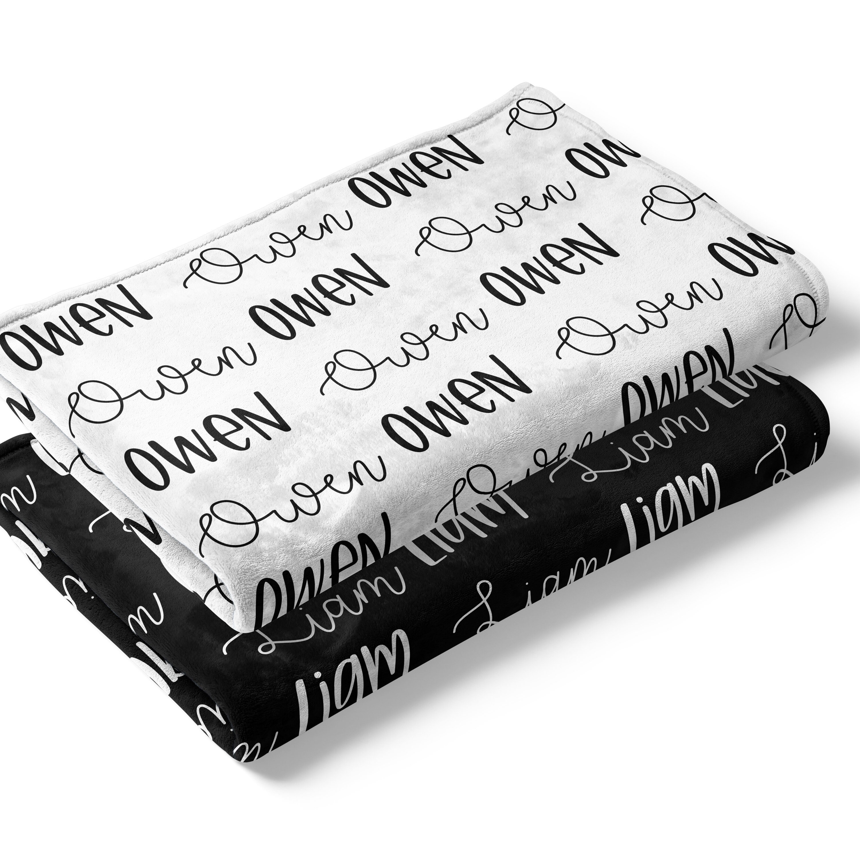 Personalized Baby Blanket Boy Name Blanket Custom Name Etsy