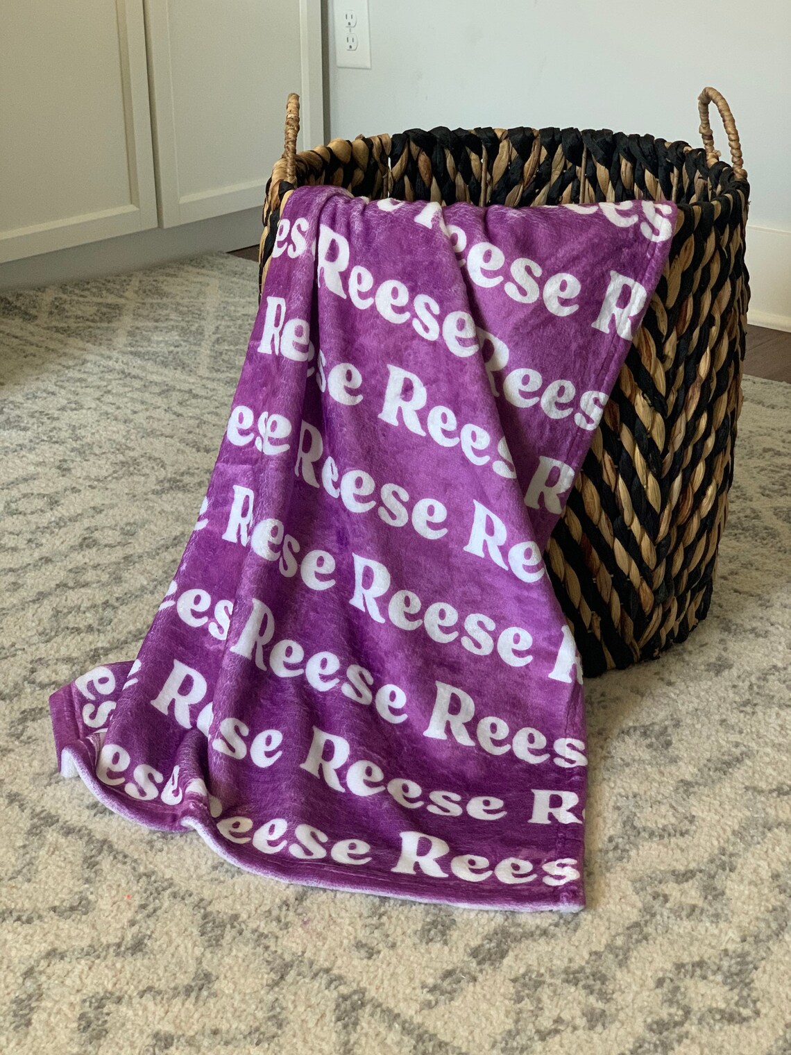 Design Your Name Blanket Personalized Baby Blanket Soft Etsy