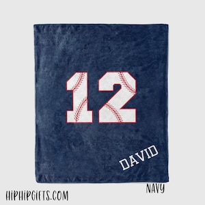 Personalized Baseball Blanket, Sports gift, baseball blanket gift