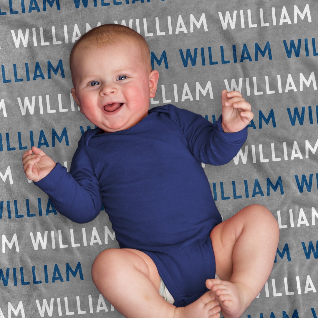 Personalized Baby Blanket, Name Blanket, Personalized Baby Blanket Boy