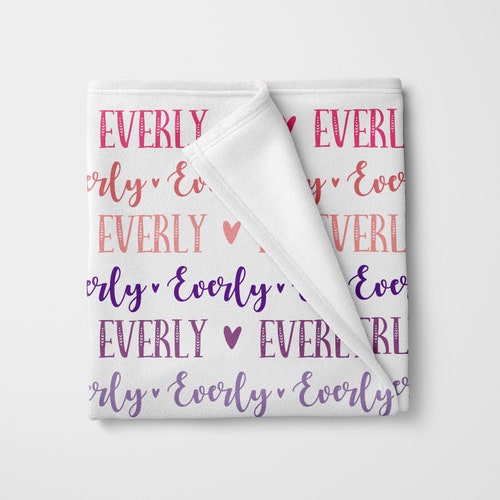 Personalized Swaddle Rainbow Baby Name Blanket Rainbow Name Etsy
