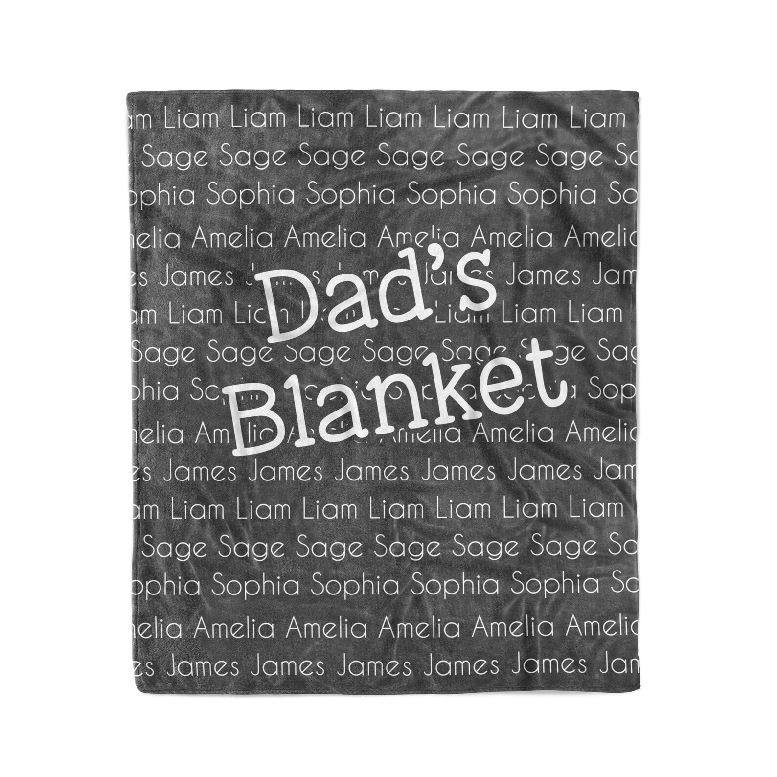 Personalized Dad Blanket Family Blanket Grandma Blanket Etsy