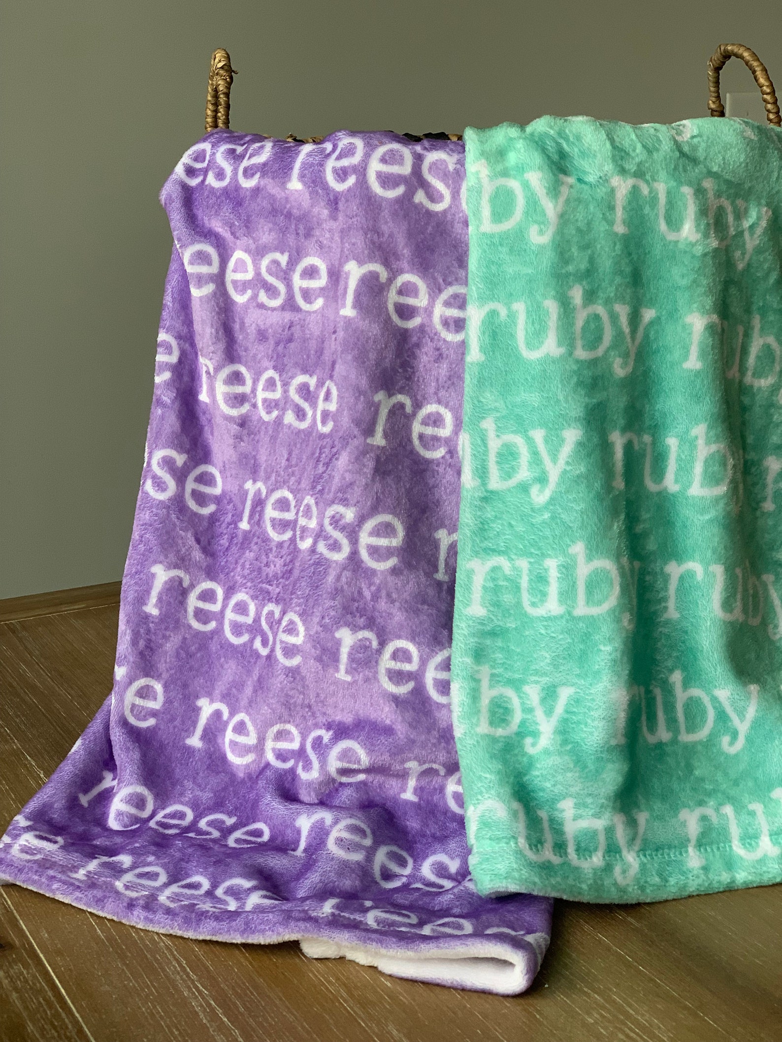 Personalized Baby Blanket Name Blanket With Your Color Etsy