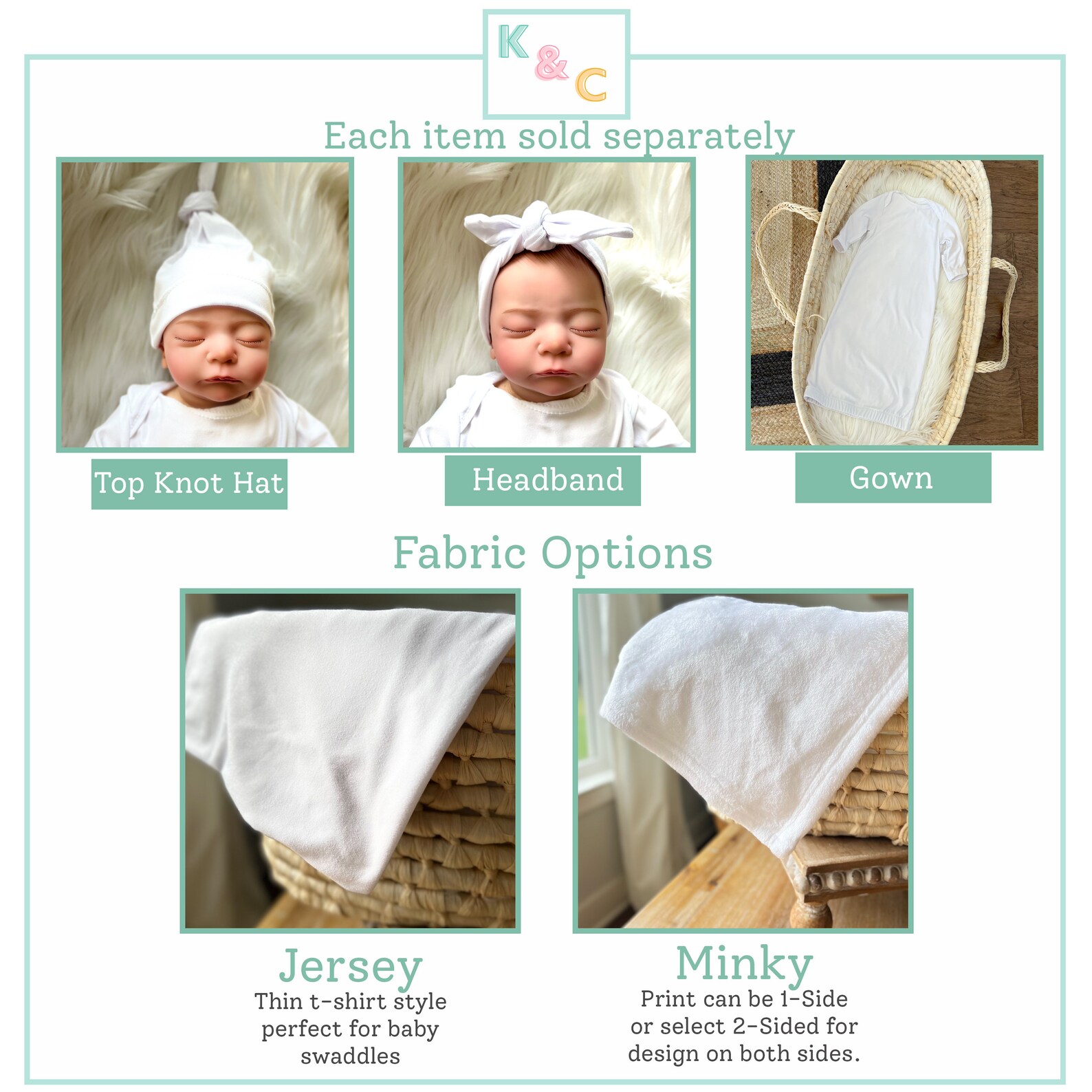 BABY SWADDLE Personalized Swaddle Knot Hat Baby Shower Gift Etsy