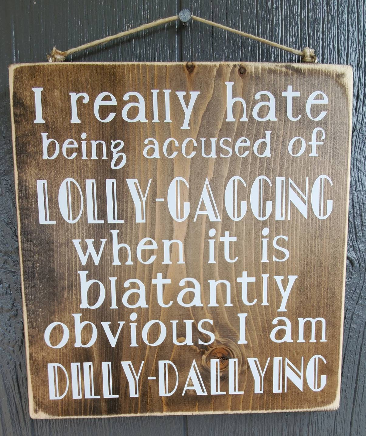 I'm Not Lollygagging. I'm Clearly Dilly Dallying. T-Shirt or Sweatshirt