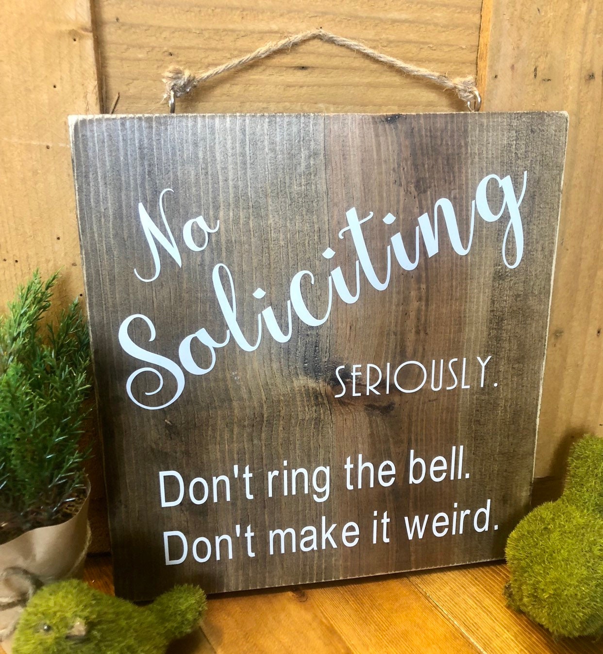 WaaHome No Soliciting Sign for House Home 6