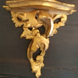 20th Century Italian Rococo Style Probably Syroco Wall Bracket