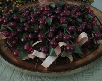 Vintage Cherry Millinery Picks Made in Germany