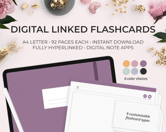 Digital Flashcards for Goodnotes: Hyperlinked Study Notes (PDF)