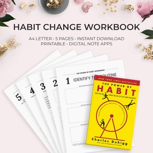 The Power of Habit Companion Workbook Business Productivity 28 30 Day Tracker Student Study Printable Goodnotes Notability Digital Download