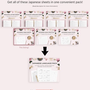 Japanese Verb Conjugation Practice Worksheet Printable Digital Download Language Learning Planner Exercise Subject Pronouns Kanji Hiragana image 5