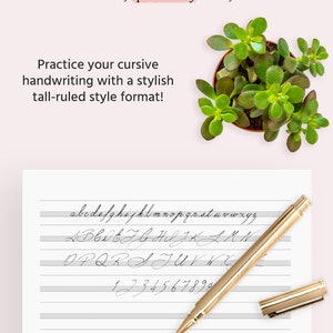 Tall-ruled Printable Penmanship Cursive Handwriting Improvement ...