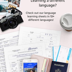 Bulgarian Cyrillic Letter Worksheets Alphabet Practice Language Learning Planner Digital Download Printable Worksheet Exercises image 3
