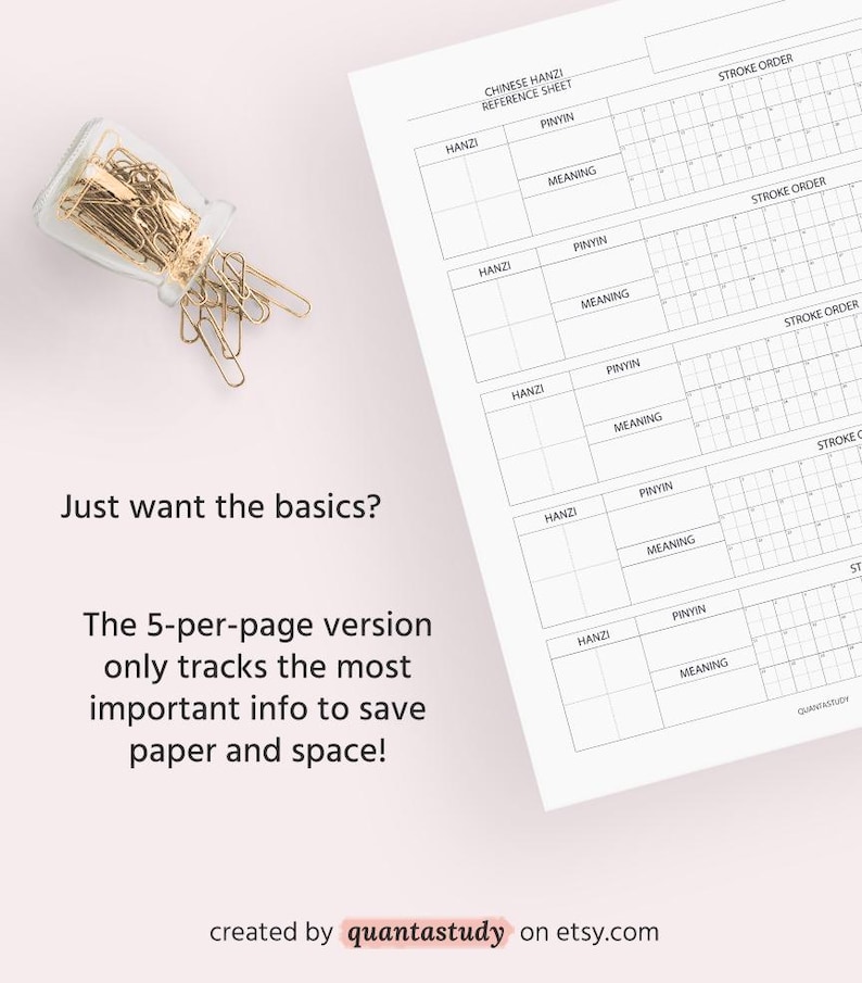 Chinese Hanzi Reference Sheets – Mandarin Learning (PDF Printable) - Etsy