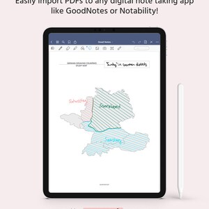 German Speaking Countries Maps Printable Instant Download Language ...