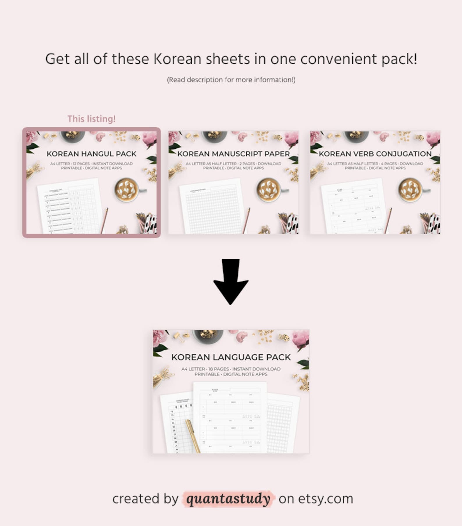 Korean Hangul Lettering Sheets Learn Alphabet Writing System Seoul