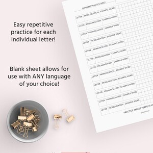 Fill-in Blank Alphabet Practice Language Learning Study Learn | Etsy