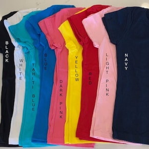 Solid Color Girls Cut T-Shirt