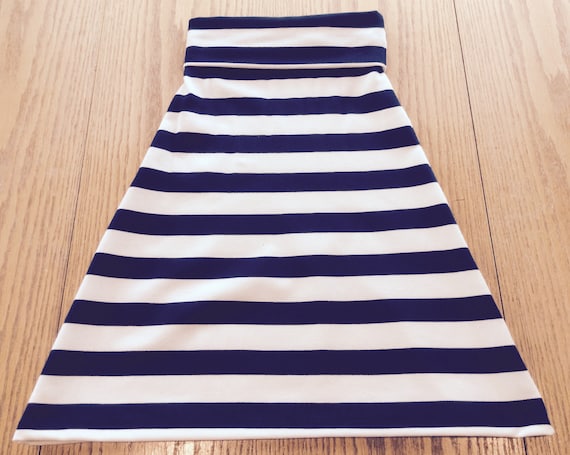 Navy white maxi skirt discount