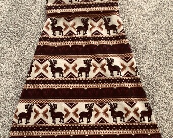 Fun Brown and Cream Winter Girls and Toddlers Maxi Skirt-Church Skirt-School Skirt-Modest Skirt