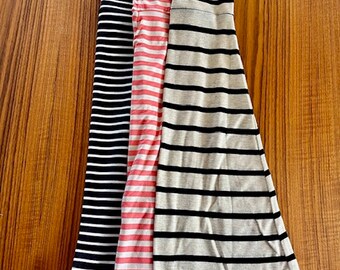 Girls Maxi Skirt Set Size 5-6, Floral, Stripe, Patterned Skirts