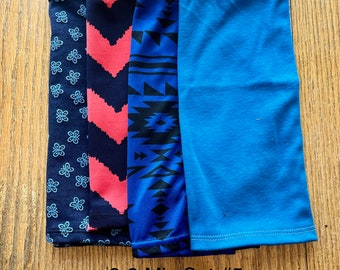Girls Pencil Skirt Set Size 2-3, Mixed Pattern Cotton Polyester Knit