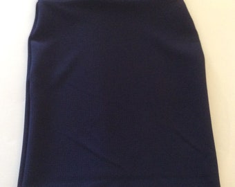 Textured Navy Blue Girls and Toddlers Pencil SkirtSchool Skirt - Church Skirt - Modest Skirt