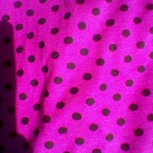 FREE SHIPPINGBaby Swaddle Blanket,Magenta with Black Dots Jersey Knit,rolls up for compact storage in diaper bag,Cover up for Breast Feeding