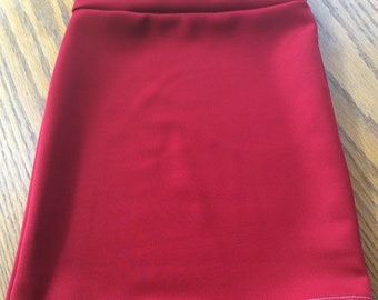 Girls and Toddlers Knit Pencil Skirt - Solid Red- Knee Length Skirt - School Skirt - Church Skirt - Modest Skirt
