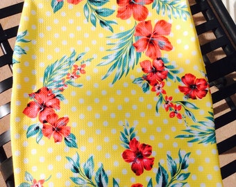 Girls' Knit Pencil Skirt – Yellow Floral, Toddler to Teen