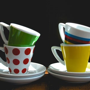 Tour de France Jersey - Set of 4 - Espresso Cups and Saucers