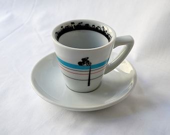Velodrome Espresso Cup and Saucer
