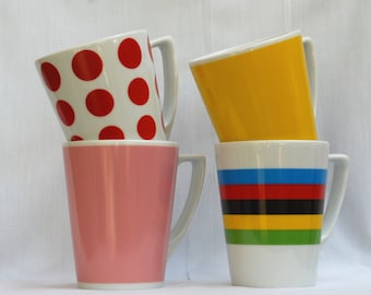 Set of 4 Latte-sized Cups - Grand Tour Jersey Set